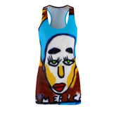 Women's Cut & Sew HIP HOP ART Racerback Dress (AOP)